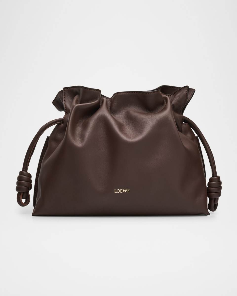 Flamenco Medium Clutch Bag in Nappa Leather